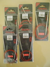 CHIAOGOO N.5 ferri circolari SS Red Lace Circular,VARIE MISURE vedi foto