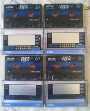 Lotto 4 Cassette TDK DJ2 50/60/70/80 - Made in Europe 1997 - Chrome Collection