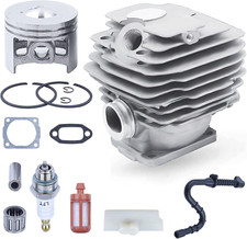 Pistone E Cilindro per STIHL 028 028AV 028WB Motosega,  46Mm Cilindro + Pistone 