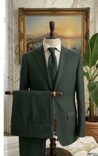 Elegante Abito Uomo Verde