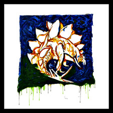 MARIO SCHIFANO-  SERIGRAFIA MATERICA   CM 50 X 50 ESTINTI