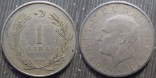 TURKEY  # 1 lira 1957