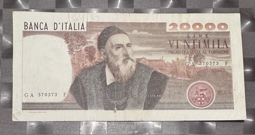 20000 lire tiziano - 20000, decreto
