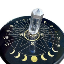 Placca pentacolo in onice nero