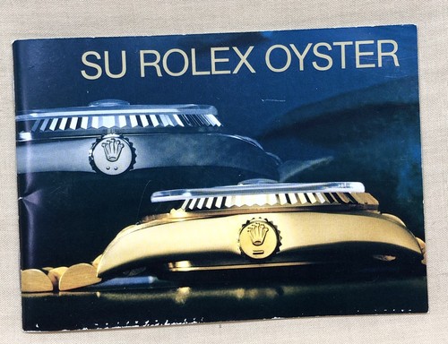 Rolex oyster booklet 1989 - su,