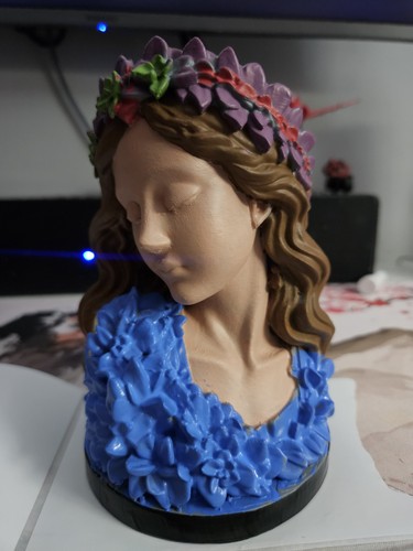 Floral flower girl statue - flower,