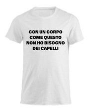 Maglia T-shirt Uomo & Bambino - calvi palestra - humor divertente
