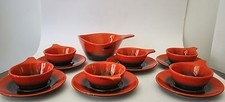 ►SET MACEDONIA X 6 PERSONE CERAMICA SIC MID CENTURY VINTAGE ANNI 50 60 SPACE AGE