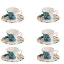 SET 6 PZ TAZZA TAZZINA CAFFE'