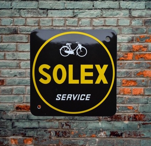 Plaque émaillée velo solex - velo,
