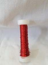FILO METALLICO DECORATIVO COLORE ROSSO - DIAM. 0,3 - MT. 10 - 1 PEZZO