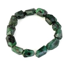 Bracciale smeraldi naturali