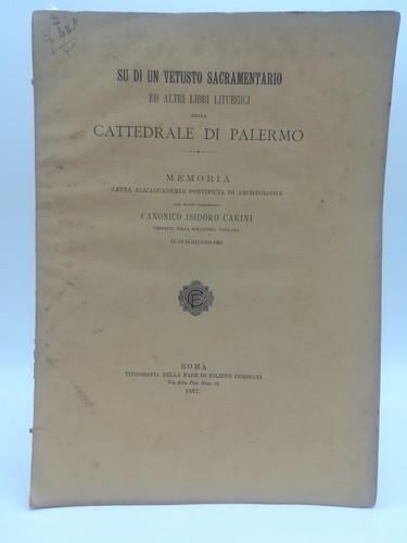 Isidoro carini di - carini,, su