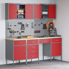 Mobile da lavoro 10 pcs Rosso