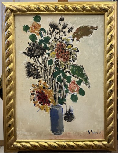 Quadro olio tela di - su,