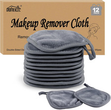 Panno Struccante 12 Pezzi, Riutilizzabili Struccanti, Lavabili Ultra Morbidi per