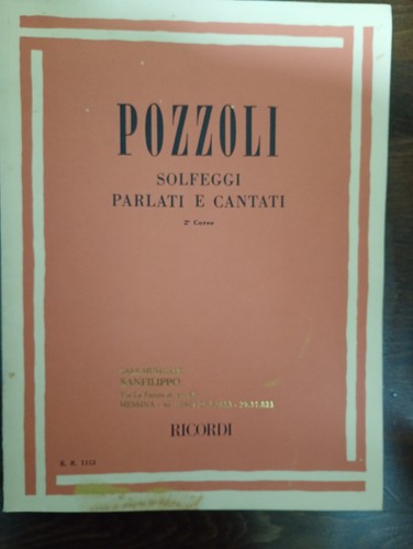 422 libro pozzoli solfeggi - pozzoli.,