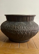 Grande antico vaso in ottone -