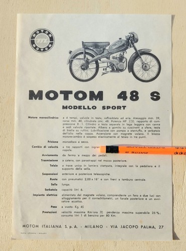 Motom modello sport - 48, s