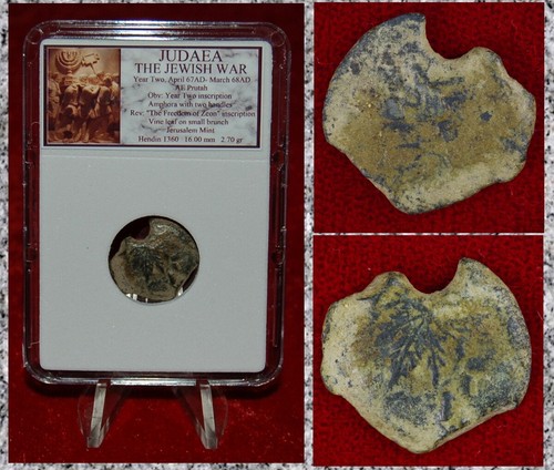 Moneta antica giudea guerra - antica,