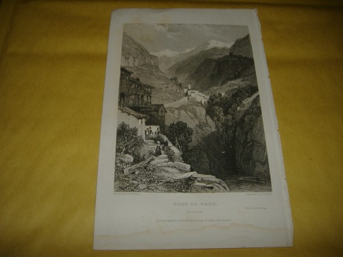 1832 incisione acciaio - incisione, su
