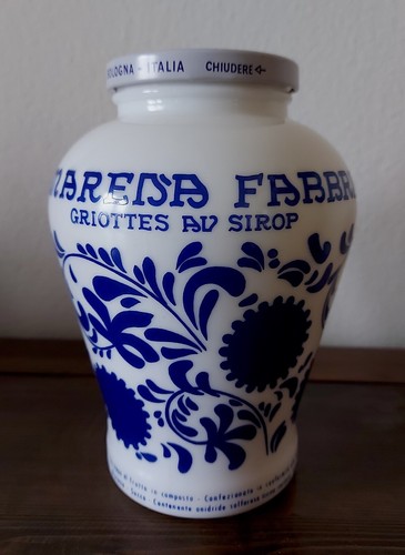 Vecchio vaso amarena - amarena, fabbri