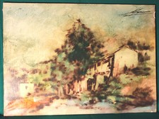 TIBERIANO MARILLI  - " PAESAGGIO RURALE  " - Italia - anni 80