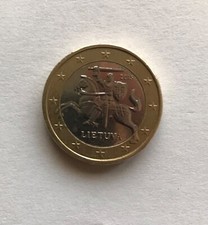 moneta 1 euro rara lietuva