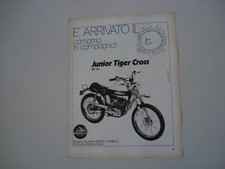 advertising Pubblicità 1972 GARELLI JUNIOR TIGER CROSS