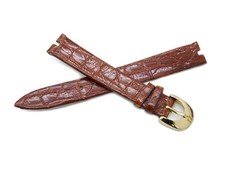 BULOVA brown crocodile strap