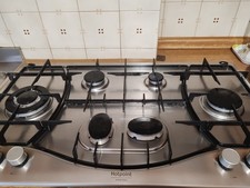 Hotpoint PHN 962 TS/IX/HA 87cm Piano Cottura a Gas con 6 Fuochi - Argenta