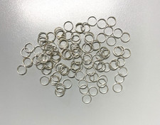 N°100 ANELLI x CATENINA MOSCHETTONE PORTACHIAVI LACCETTO CIONDOLO CATENA- 10mm