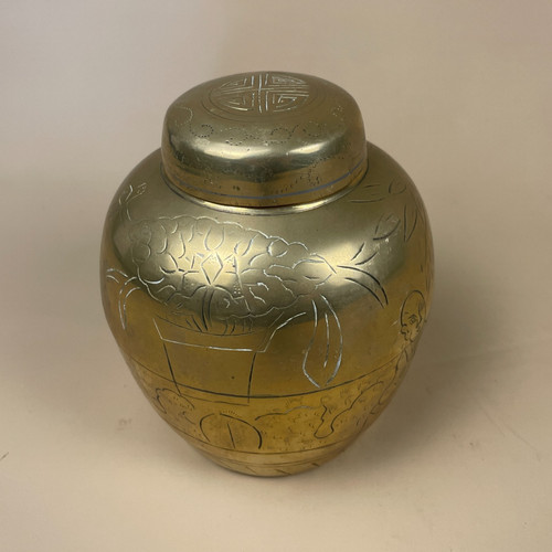 Vaso orientale cinese ottone