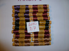 20 SPOLETTE COLOR MIX  SCURO N° 24 FILO SETA NUOVE FONDO DI MAGAZZINO TRE STELLE