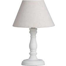 Lampada da comodino bianca