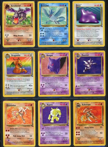 Set fossil completo non - set, holo