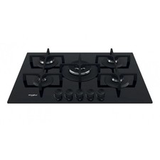 Piano Cottura WHIRLPOOL a Gas 5 Fuochi 75 cm Vetro Nero/ghisa GOA 7523/NB1