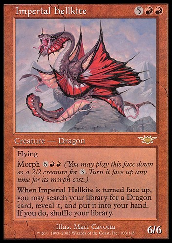 Mtg imperial hellkite exc - exc,