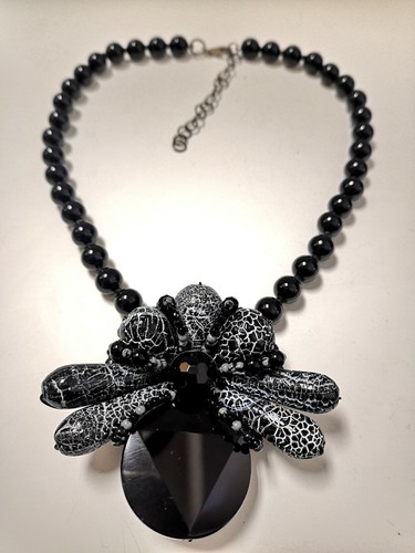 Collana onice nero agata - in,