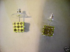 ORECCHINI DADI COLORE VERDI