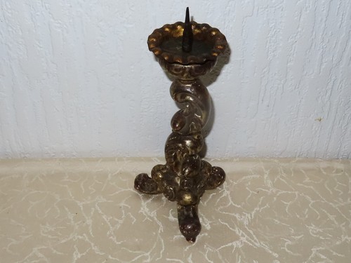 Antico legno supporto candela - antico,