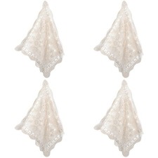 4x Tovaglia Crochet Quadrata Tovaglia Christmas Lace Tovaglia Deckc3130