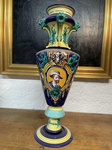 Antico vaso maiolica xix - maiolica,