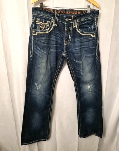Jeans rock revival uomo - revival, tg