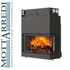 Termocamino angolare a legna