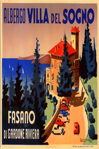 Poster albergo villa del - poster,