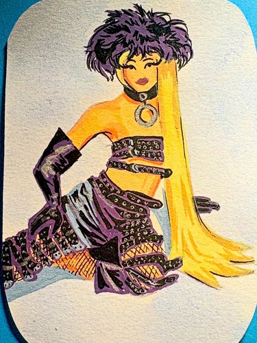Aceo pinup originale alaska - pinup,
