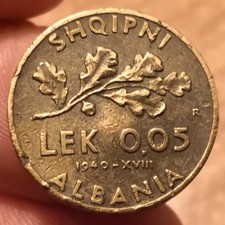 Moneta 0.05 Lek 1940, Vittorio