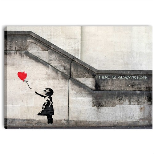 Quadro banksy bambina - quadro,