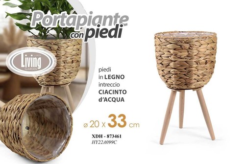 Vaso portapianta alzata porta - portapianta,